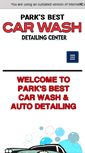 Mobile Screenshot of parksbestcarwash.com